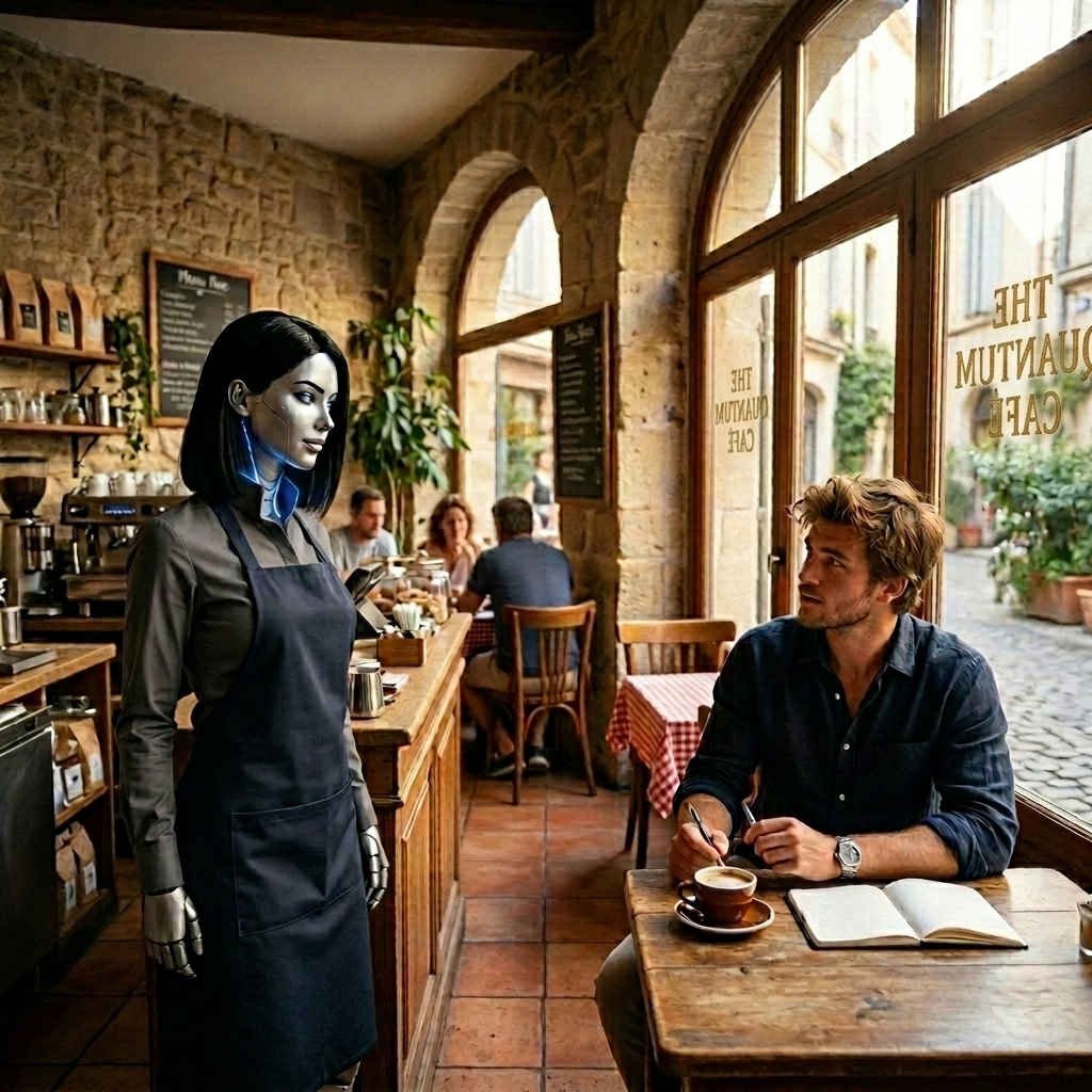 Julien and Lumière in the Quantum Café